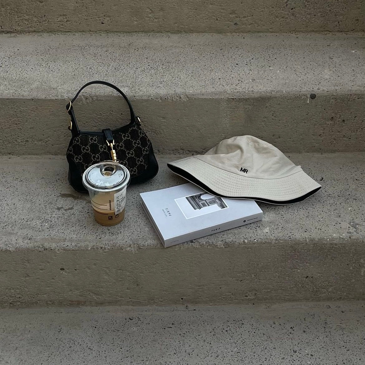 Bucket hat with initials