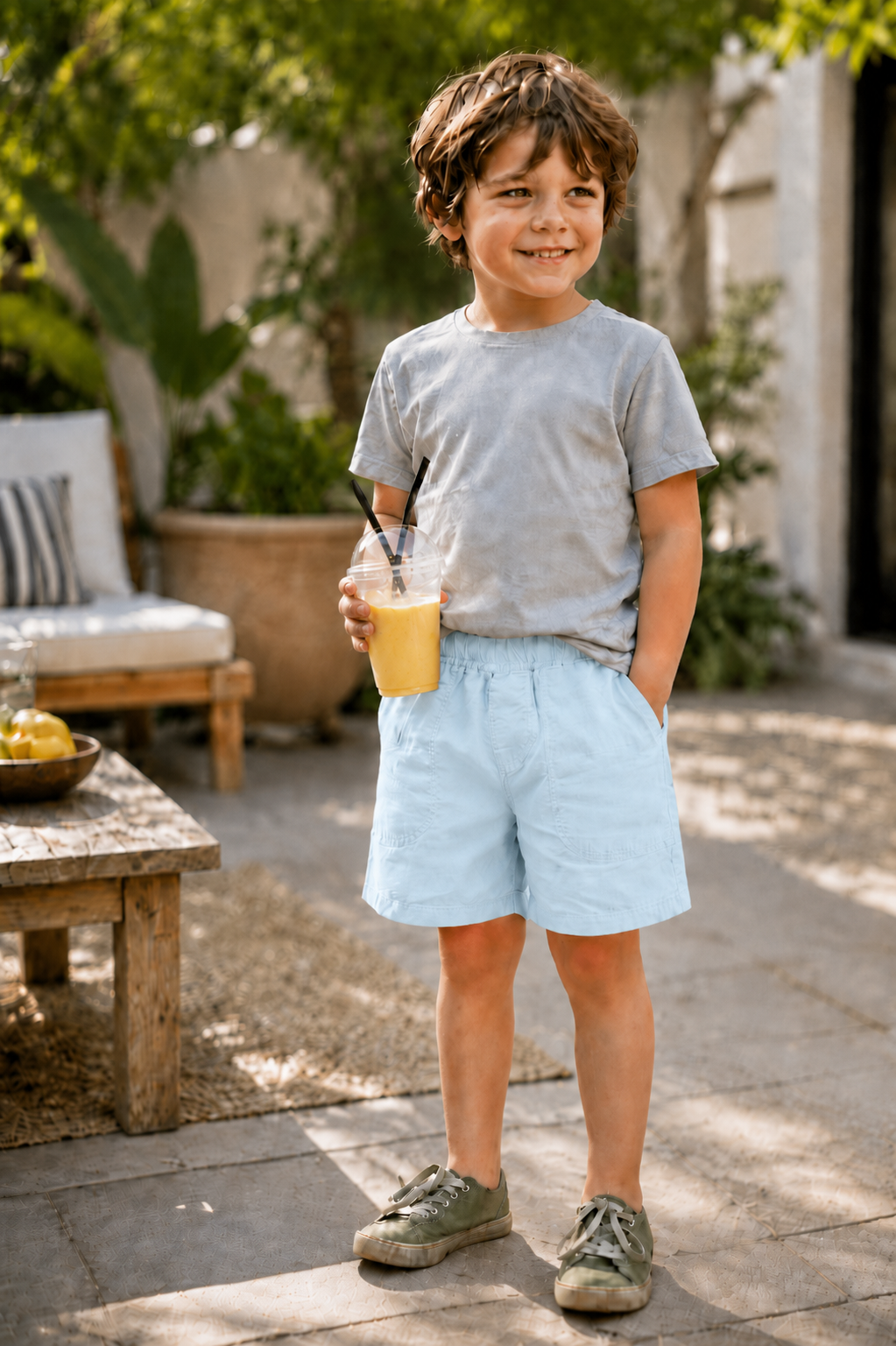 Kids Premium Linen Shorts