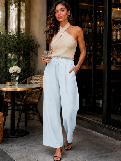 Womens loose pants with lining