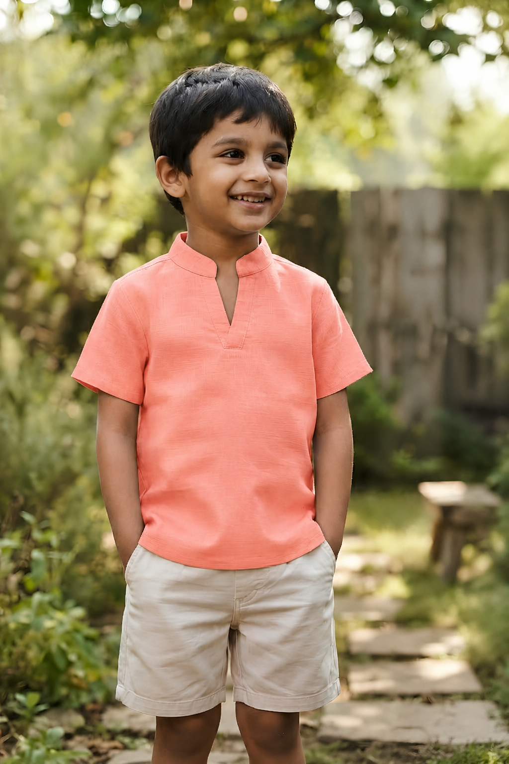 Kids Premium V-Neck Shirt