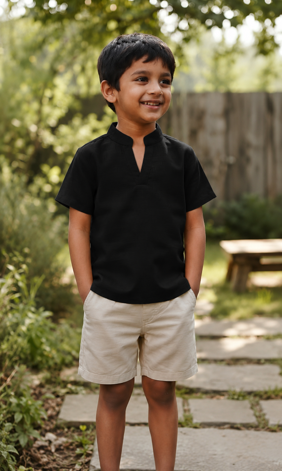 Kids Premium V-Neck Shirt