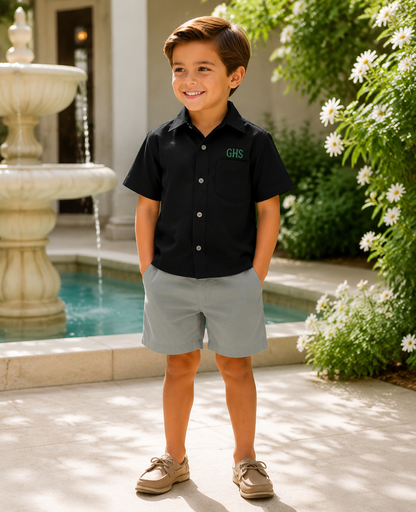 Kids Linen Shirt short sleeve