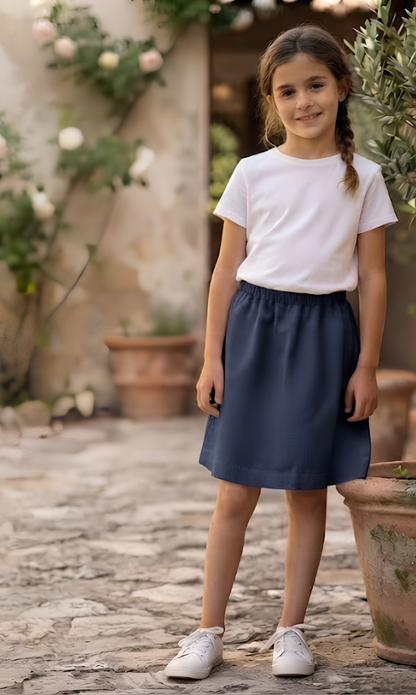 Girls Premium Linen Skirt