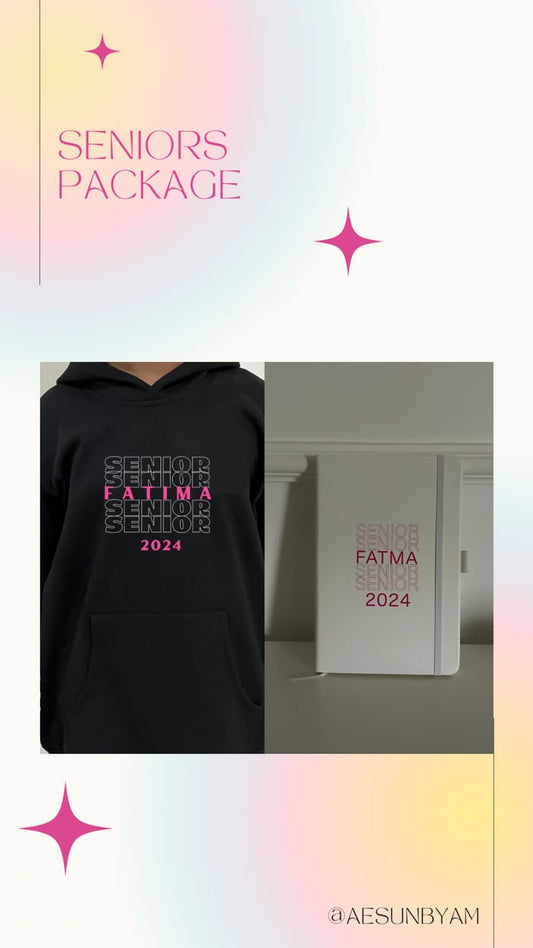 Seniors Hoodie & Notebook Package