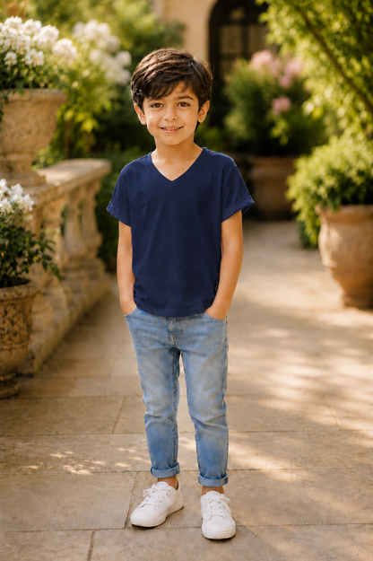 Girls Essential V-Neck Tee