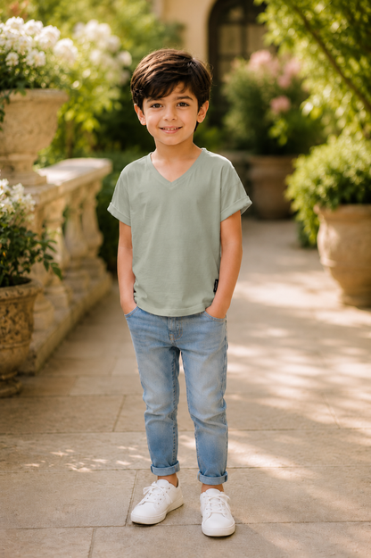 Girls Essential V-Neck Tee