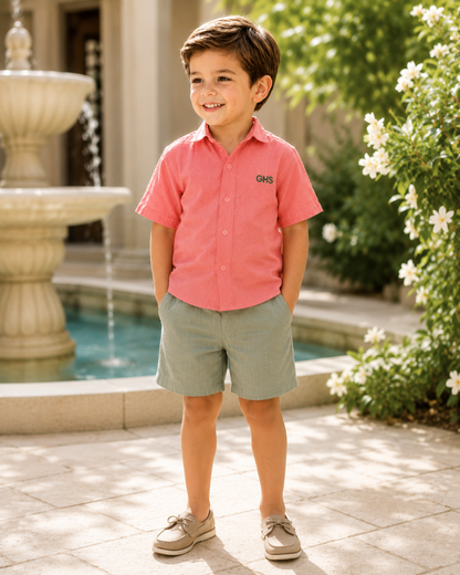 Kids Linen Shirt short sleeve
