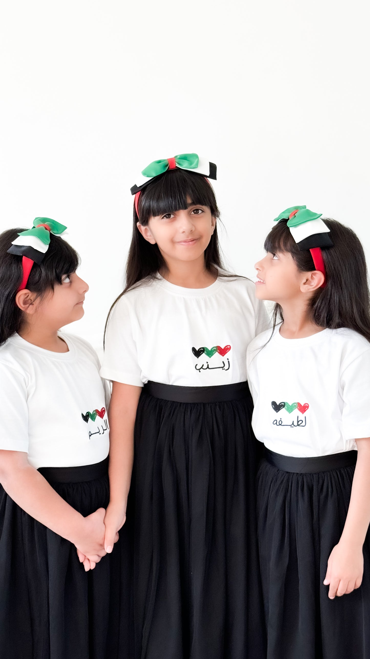 Uae Hearts Tshirt ❤️💚🤍🖤