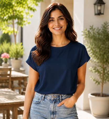Women's Casual Round Neck T-Shirt