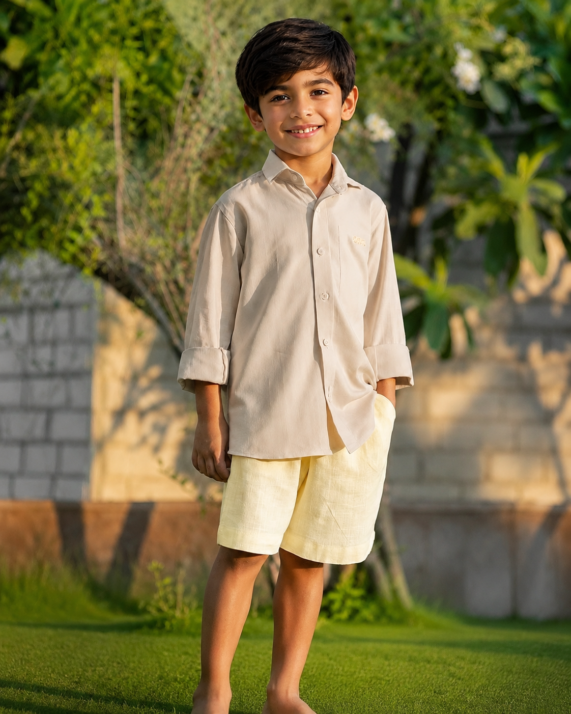 Kids Classic Linen Shirt