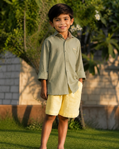 Kids Classic Linen Shirt
