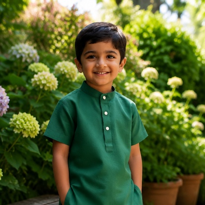 Kids Linen Kurta Shirt