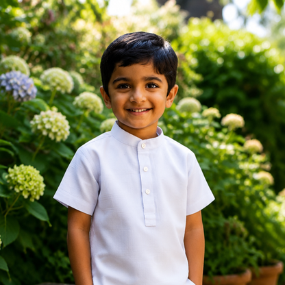 Kids Linen Kurta Shirt