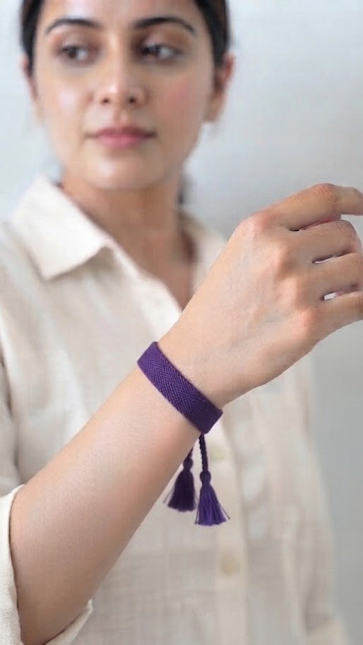 Handwoven Tassel Bracelet
