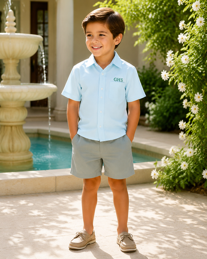 Kids Linen Shirt short sleeve