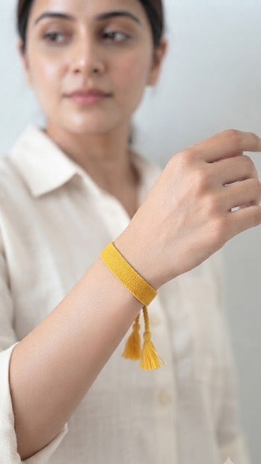Handwoven Tassel Bracelet