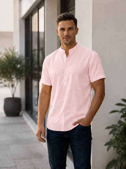 T-shirt Chinese collar