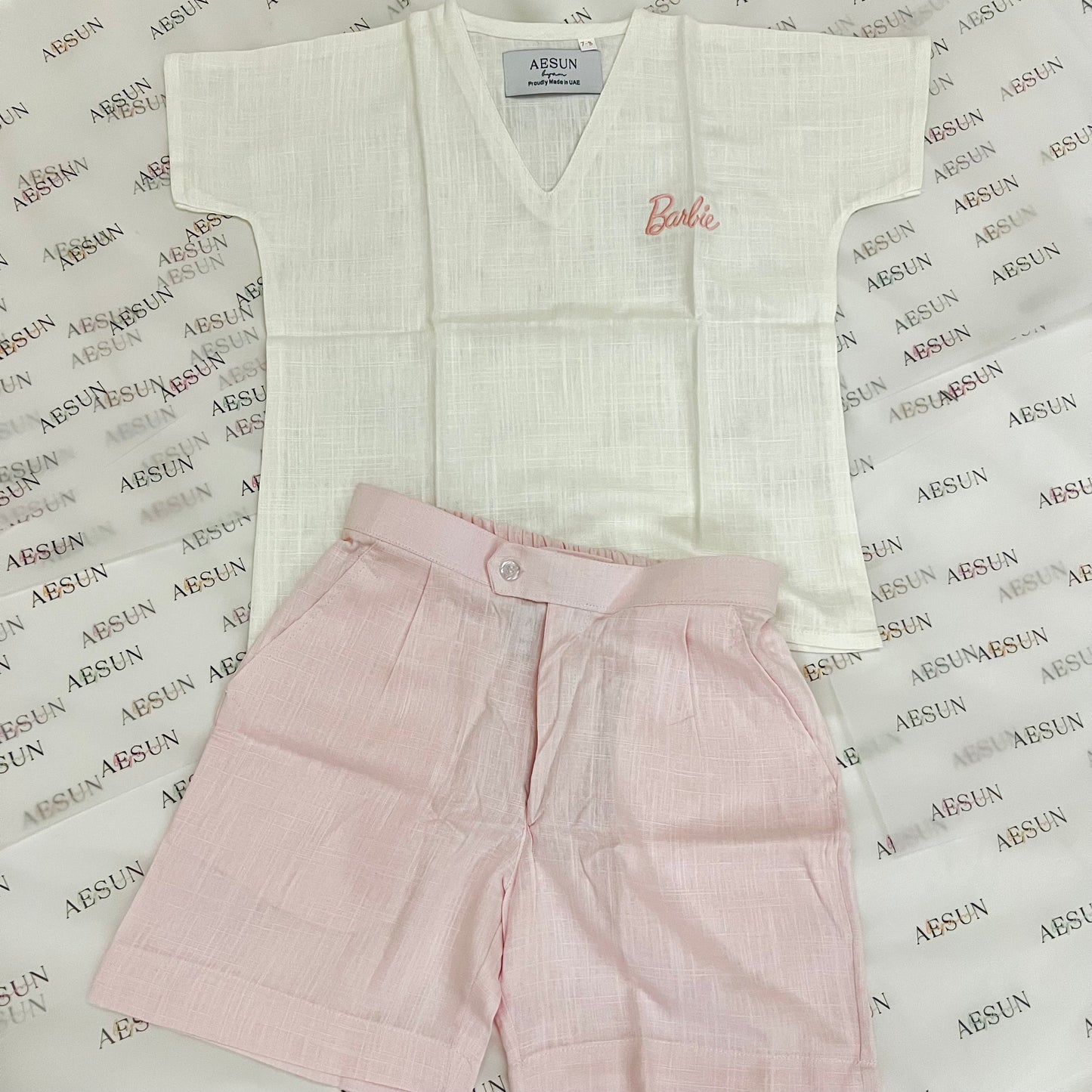 Barbie Tshirt & Shorts