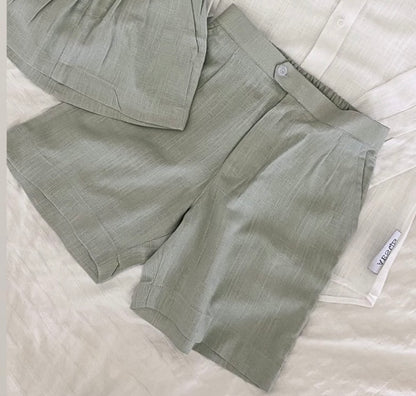 Kids Linen Shorts with belt