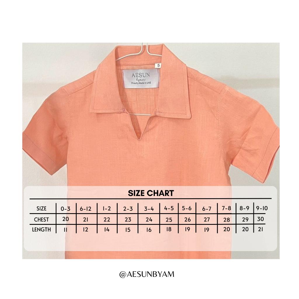 Kids V-Neck with collar T-shirt