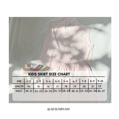 Girls Premium Linen Skirt