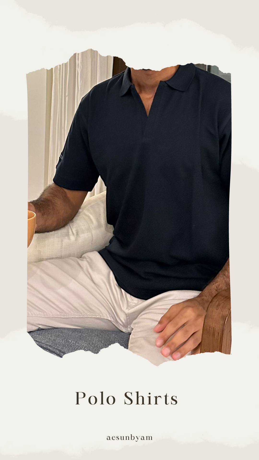 Men's V-Neck Polo shirt