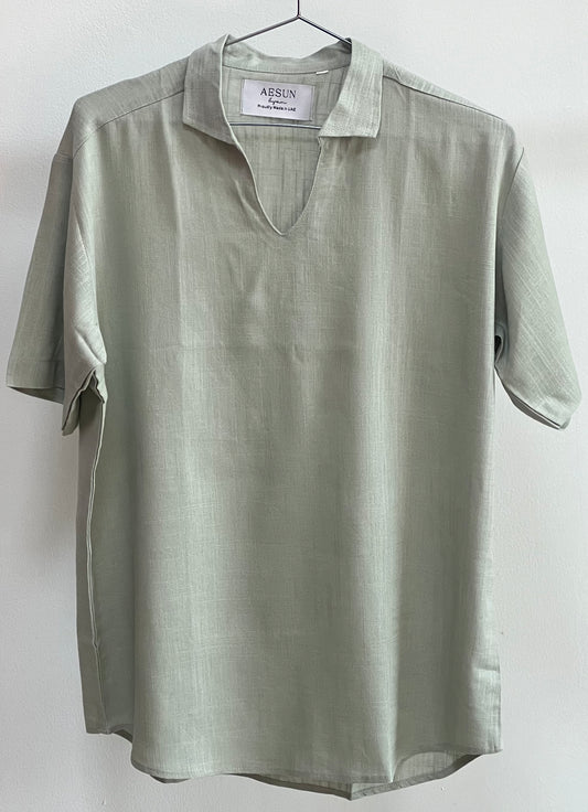 V-Neck with Collar T-Shirt